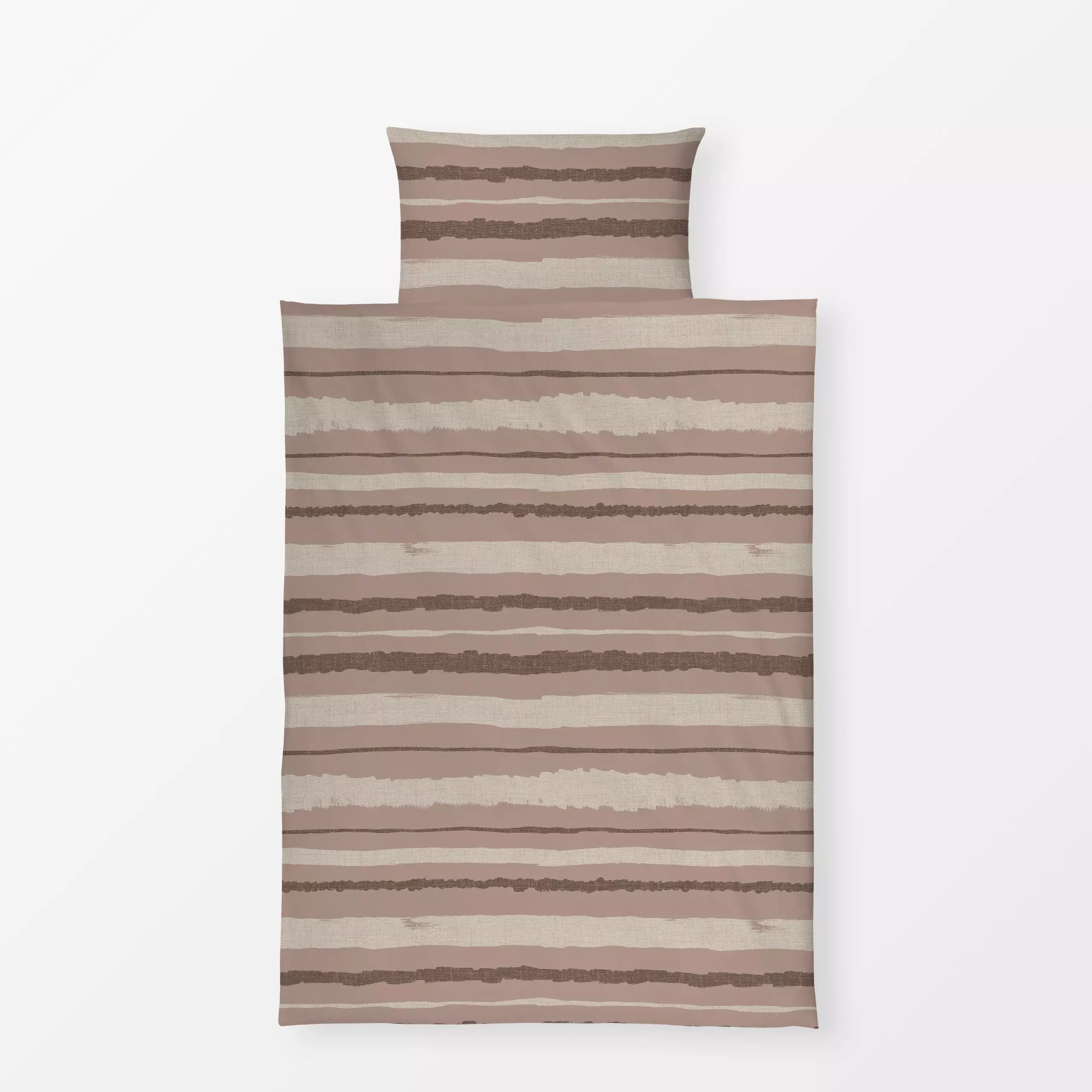 Bettwäsche OASIS STRIPES - Symbole & Muster - von „Julia Schumacher"; marrakesch, boho, Streifen, terracotta, Bohemian, gest...