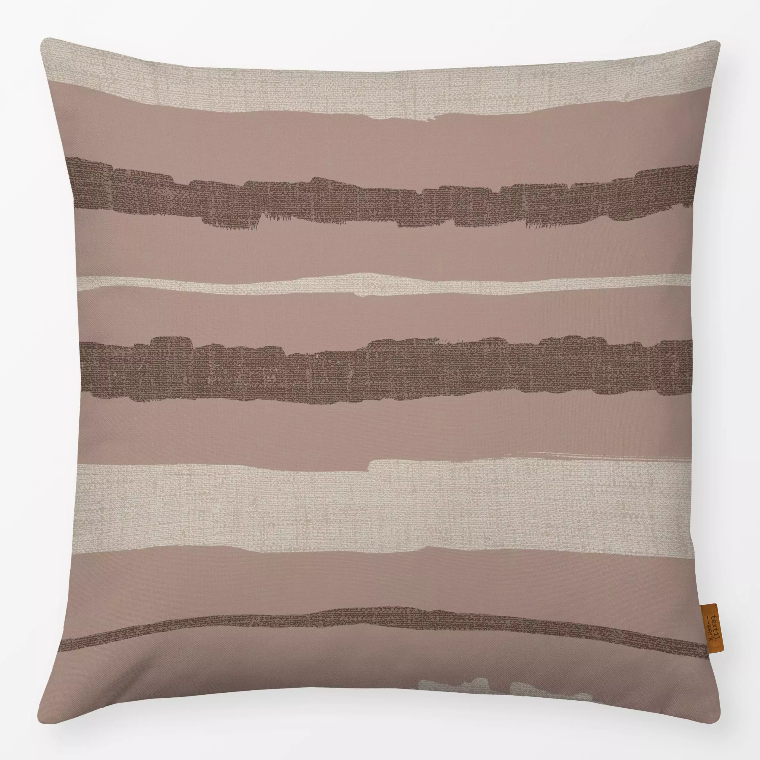 Kissen OASIS STRIPES - Symbole & Muster - von „Julia Schumacher"; marrakesch, boho, Streifen, terracotta, Bohemian, gestreif...