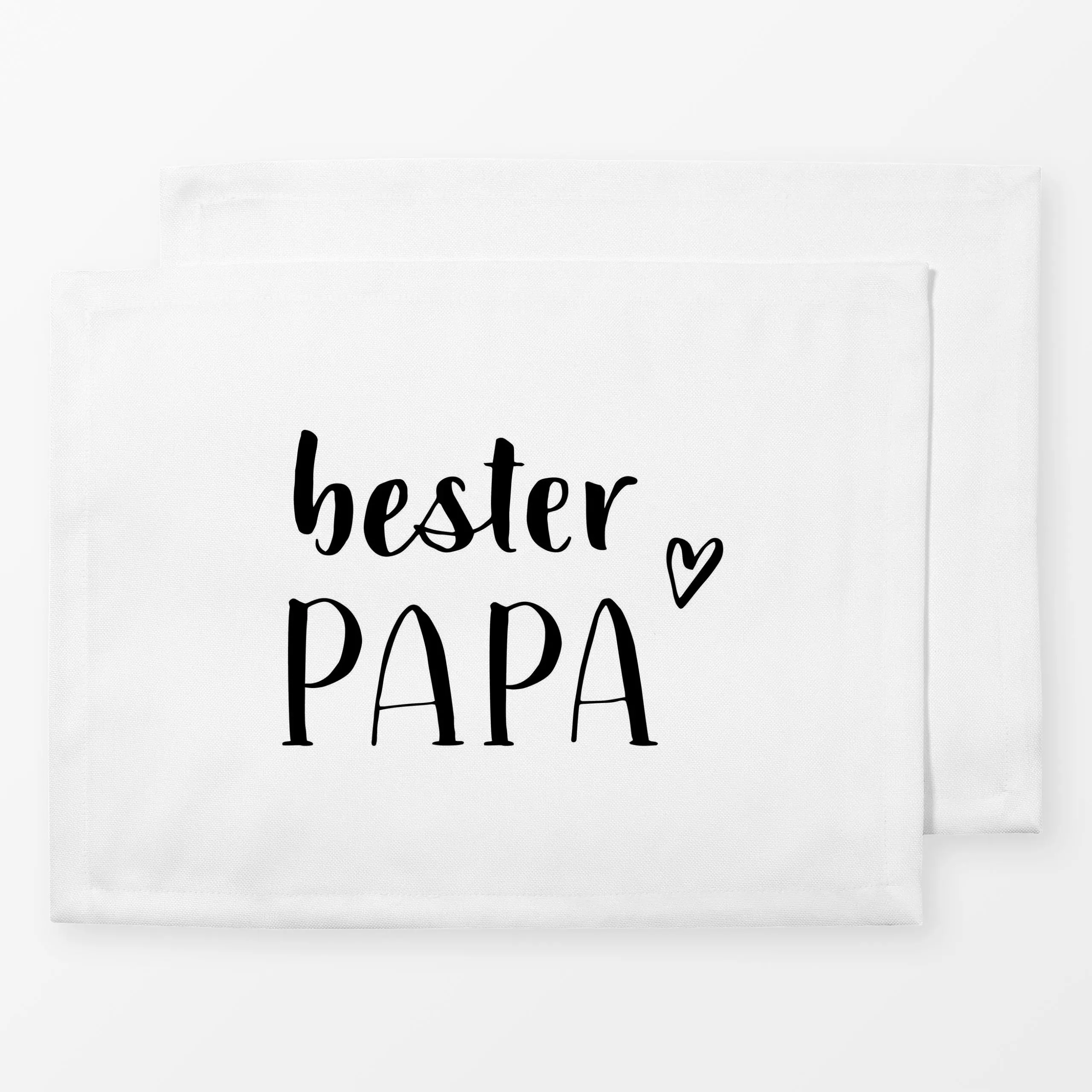 Tischset Bester Papa sw - Liebe, Romantik & Pride, Sprüche & Schriftzüge, Anlässe - von „Katrin Graff“; Geburtstag, Scandi, ...
