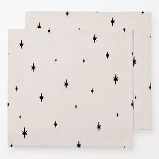 Servietten Little stars | schwarz