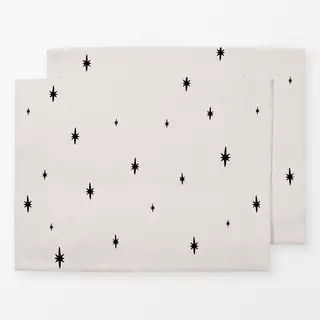 Tischset Little stars | schwarz