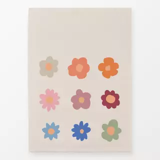 Geschirrtücher Regenbogen Blumen