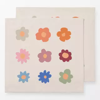 Servietten Regenbogen Blumen