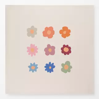 Tischdecke Regenbogen Blumen