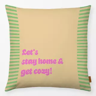Kissen Stay home green
