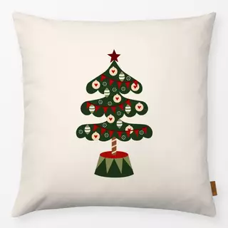 Kissen Weihnachtsbaum mit Wimpel