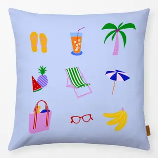 Kissen Sommer Essentials Pool Blau