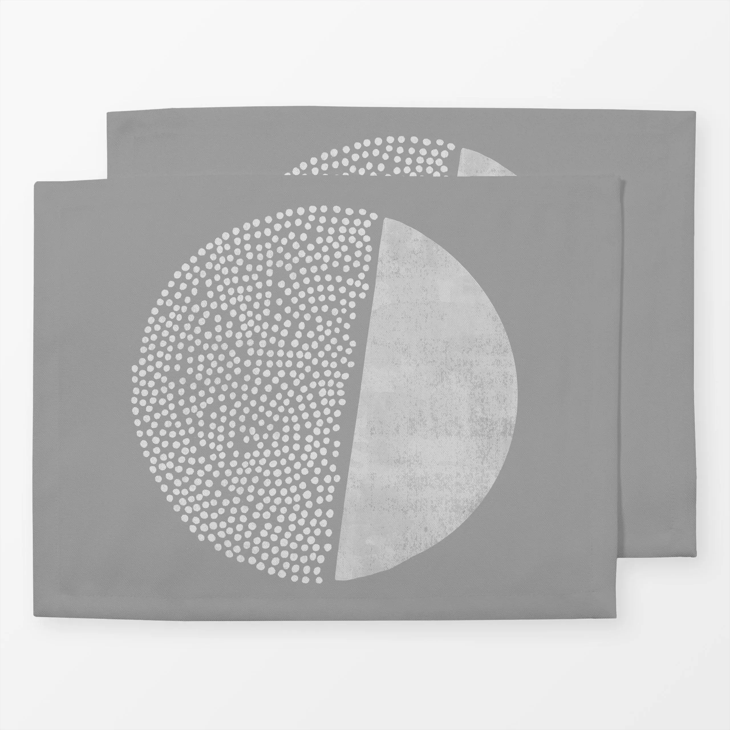 Tischset Stones & Pebbles - Herbst, Natur & Landschaft, Symbole & Muster - von „Studio Kesse"; boho, minimal, Punkte, Scandi...