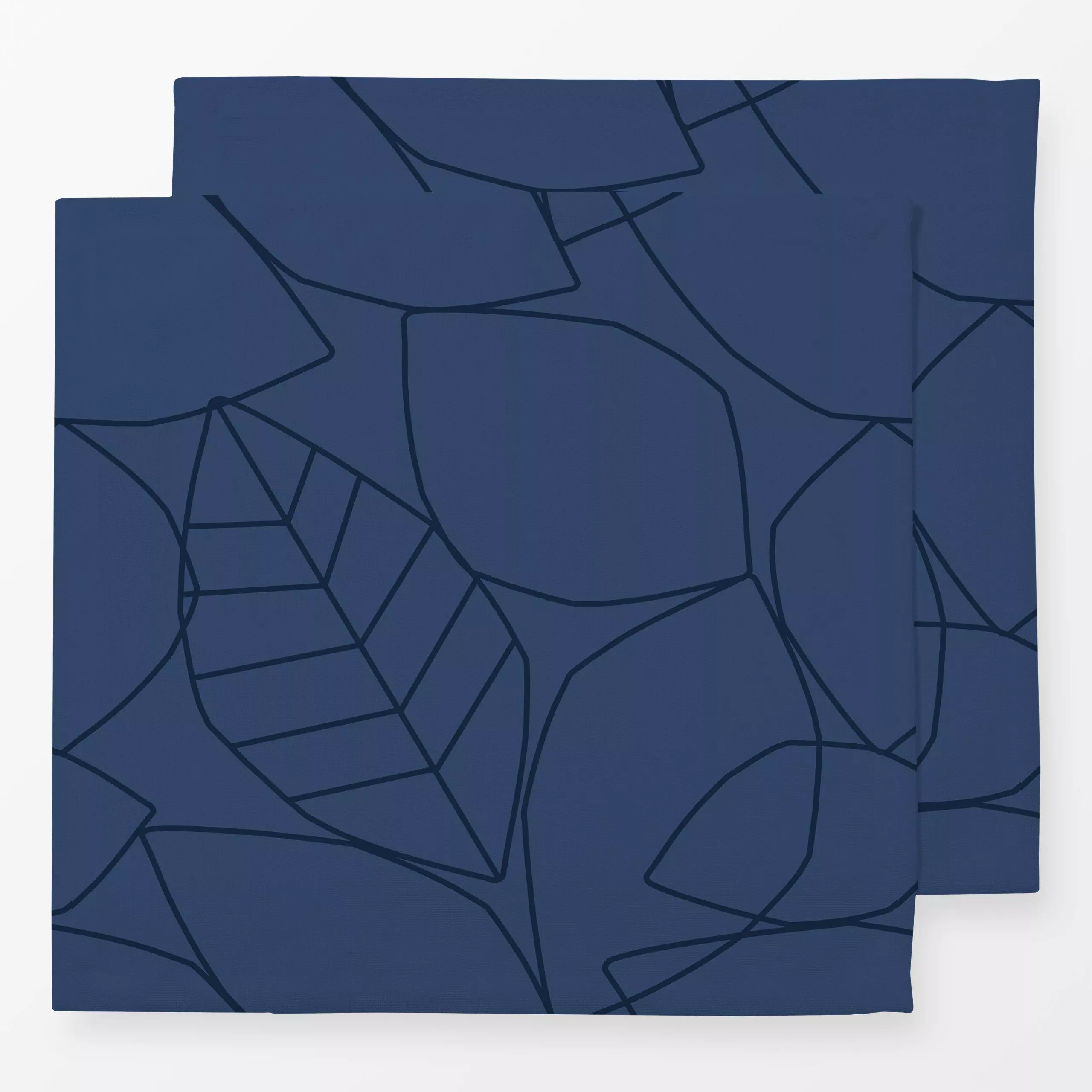 Servietten Abstract Leaves 3 - Herbst, Symbole & Muster - von „Mareike Böhmer"; minimal, Blatt, abstrakt, skandinavisch, Blä...