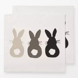 Servietten Bunny Trio beige