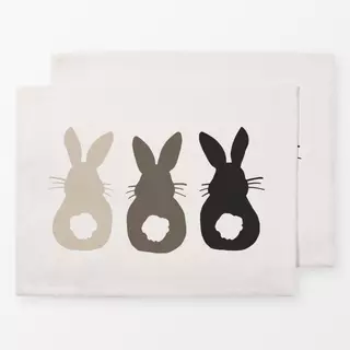 Tischset Bunny Trio beige