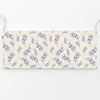 Bankauflage Santorini Olive Branch Pattern