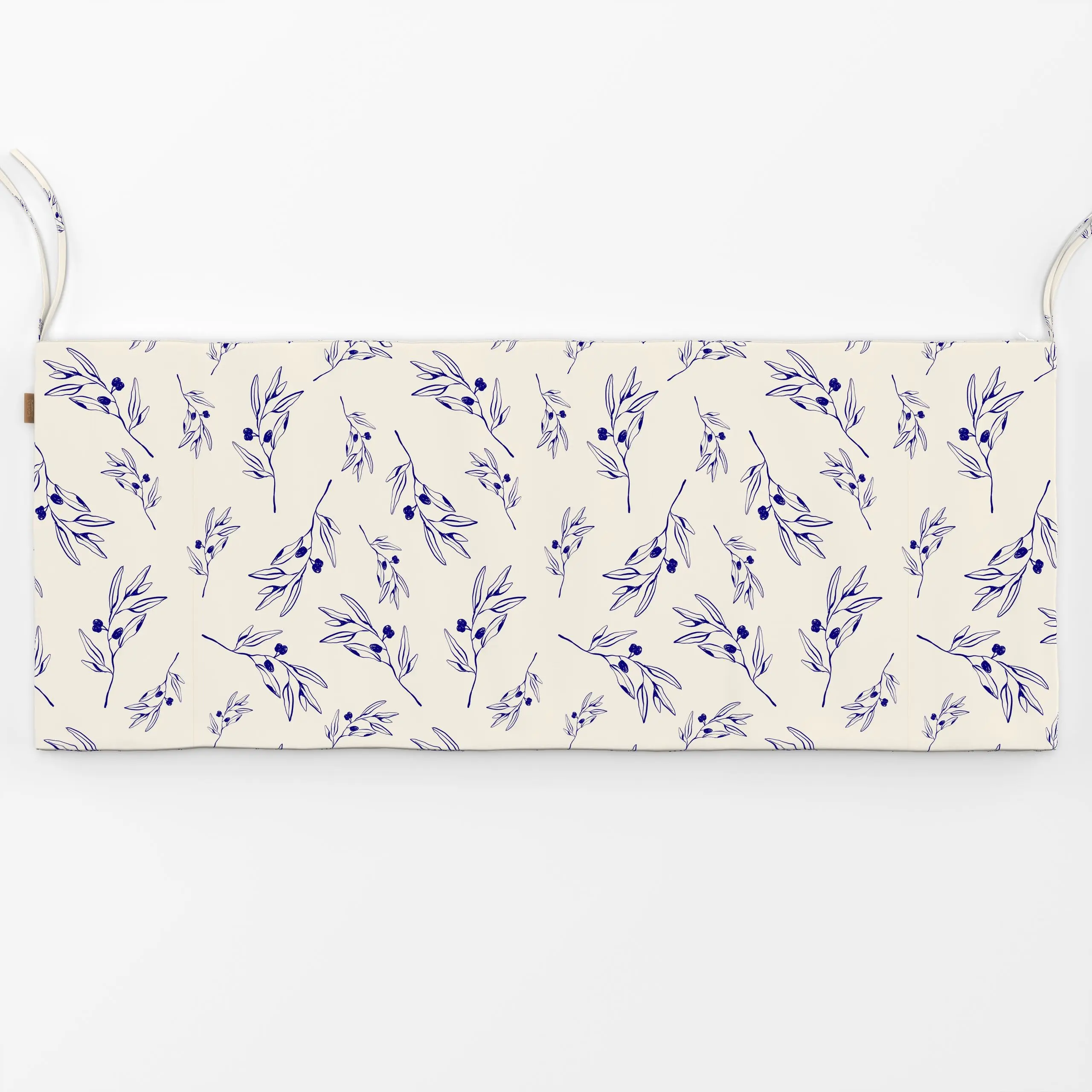 Bankauflage Santorini Olive Branch Pattern - Blumen & Florales, Symbole & Muster, Pflanzen & Botanik - von „By Anna Sienna";...