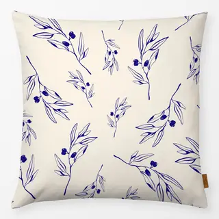 Kissen Santorini Olive Branch Pattern