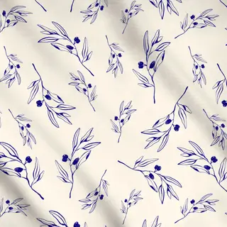 Meterware Santorini Olive Branch Pattern