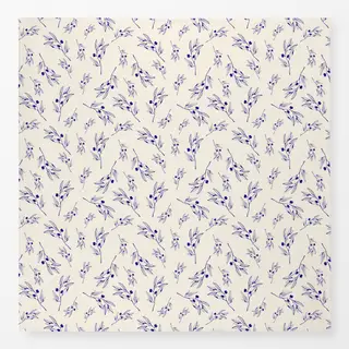 Tischdecke Santorini Olive Branch Pattern