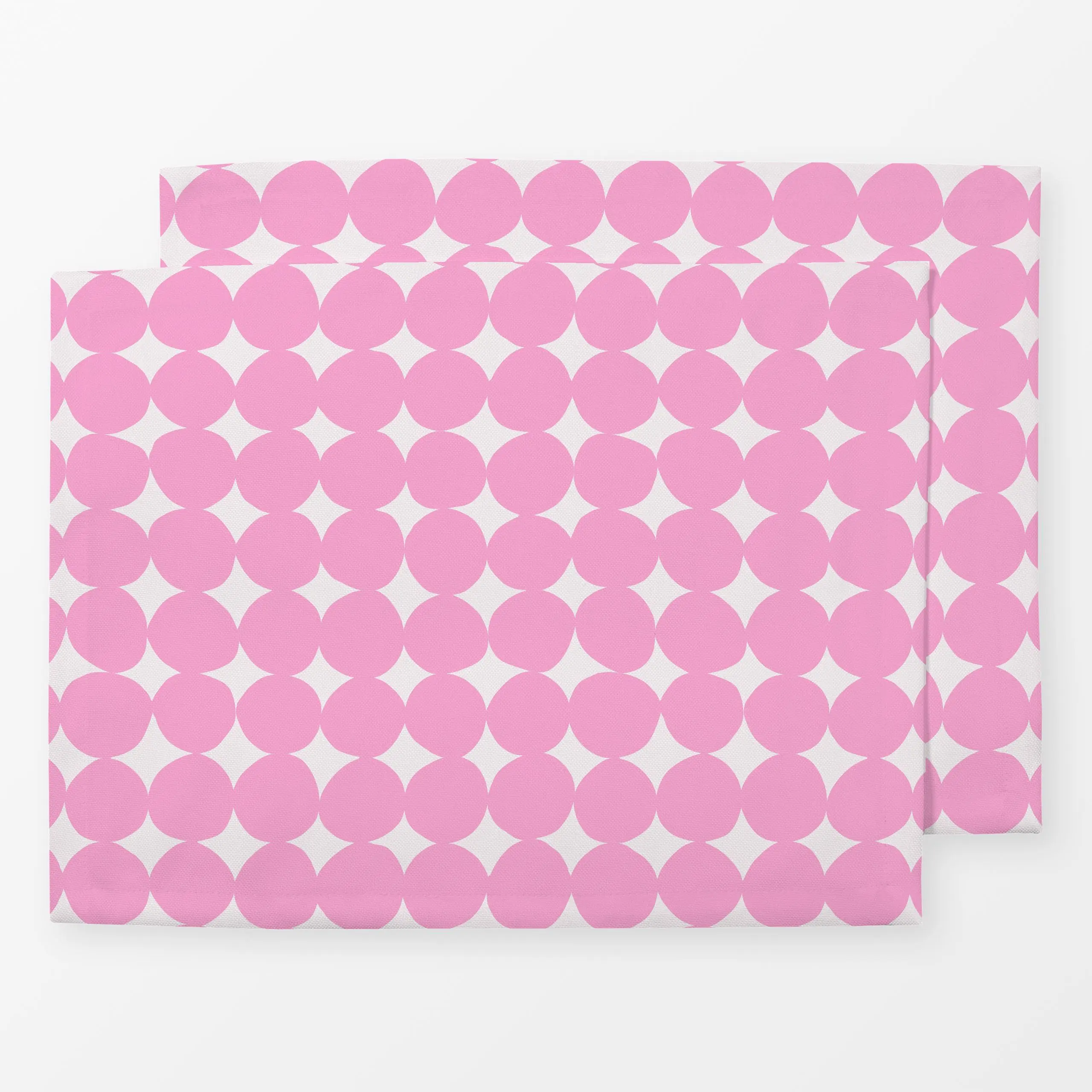 Tischset Organische Kreise Pink - Symbole & Muster - von „Sophie Augustin Illustration"; Muster, Punkte, Kreise, Dots, pink,...