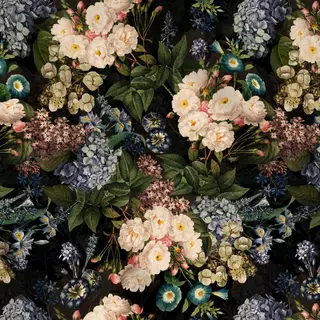 Meterware Barocker Nacht Rosengarten