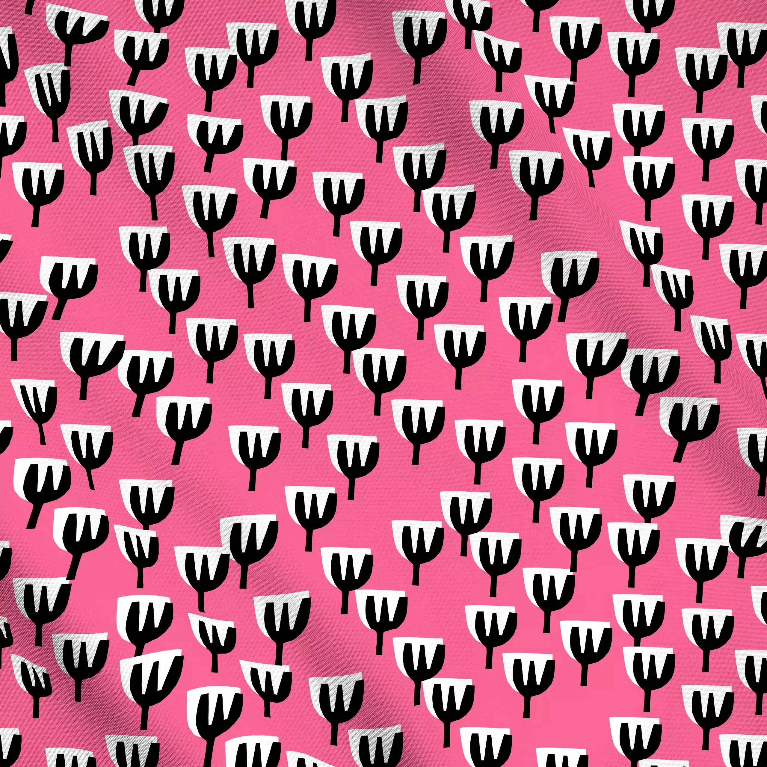 Meterware Autumn Burst Pink - Blumen & Florales, Symbole & Muster - von „Lisa Jasmin Bauer"; Muster, abstrakt, Herbst, patte...