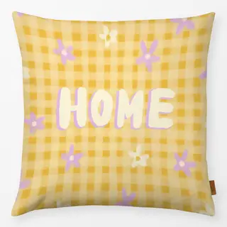 Kissen Home Karomuster Blumen