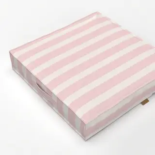 Bodenkissen Blush Pink Vertical Stripes