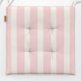 Sitzkissen Blush Pink Vertical Stripes