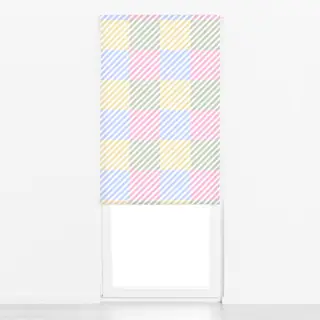 Raffrollo Diagonale Streifen Pastell