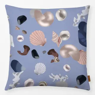 Kissen Muschel Pattern Blau