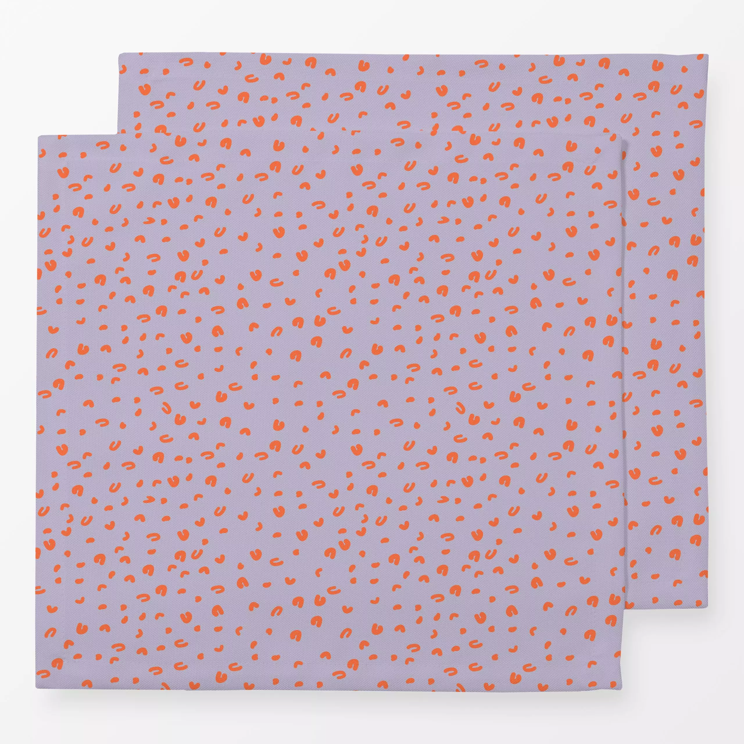 Servietten Little Lilac - Symbole & Muster - von „Patries Elisabeth"; Punkte, kleingemustert, Orange, Herbst, gepunktet, lil...