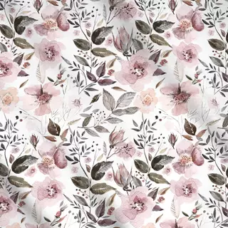 Meterware Wasserfarben Wildblumen Wiese