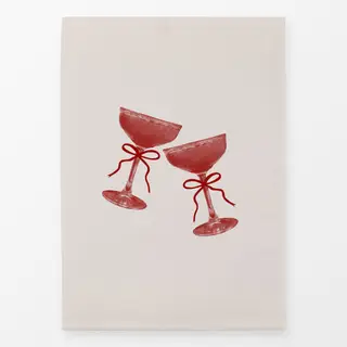 Geschirrtücher Cocktail Duo Rot