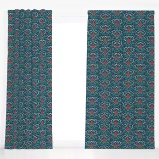 Dekovorhang Whimsy Folk Christmas V