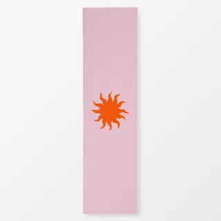 Tischläufer Abstrakte Sonne Orange Rosa