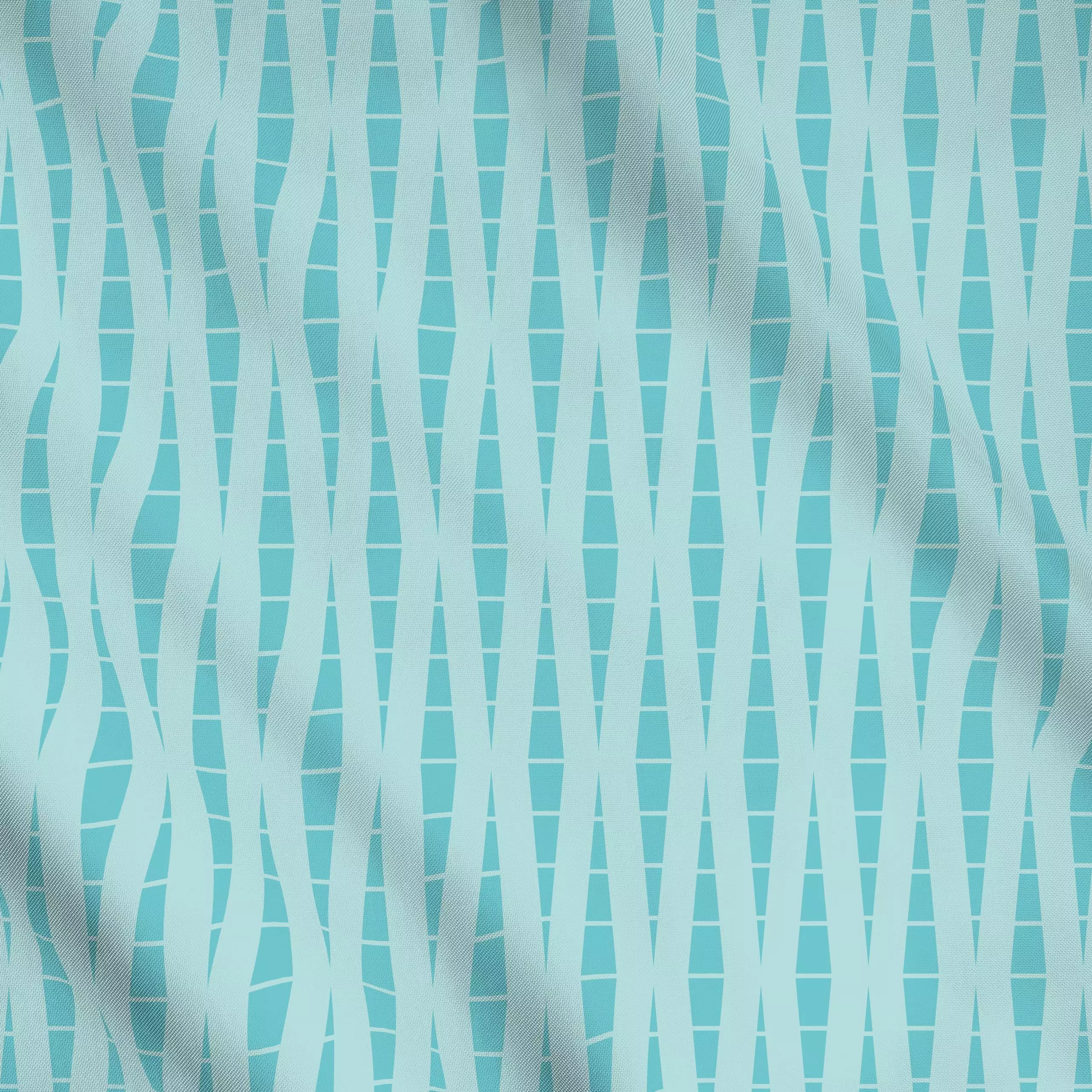 Meterware Kegel Türkis - Symbole & Muster - von „Kathrin Woo"; Muster, minimal, abstrakt, skandinavisch, Geometrisch, Hygge,...