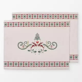 Tischset Scandi Folk Rentieren IV
