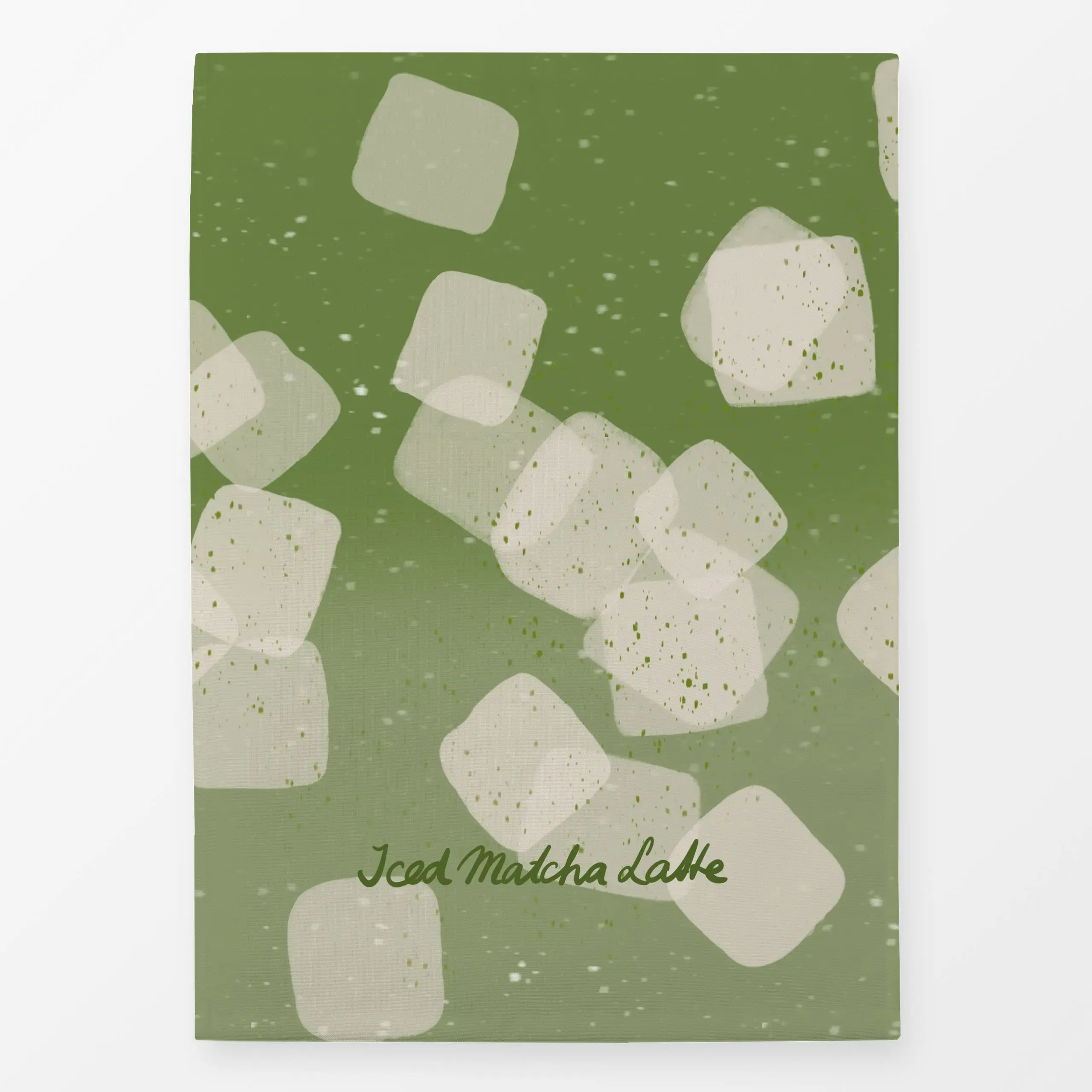 Geschirrtücher Iced Match Latte Close Up - Küche, Essen & Trinken - von „Sophie Augustin Illustration"; trend, Cocktail, Dri...