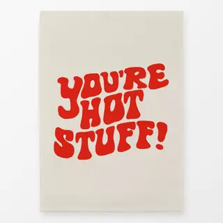Geschirrtücher You're Hot Stuff Beige Pink