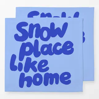 Servietten Snow Place Like Home 1