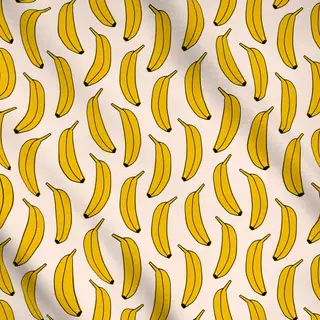 Meterware Banane Fruit Banana Muster