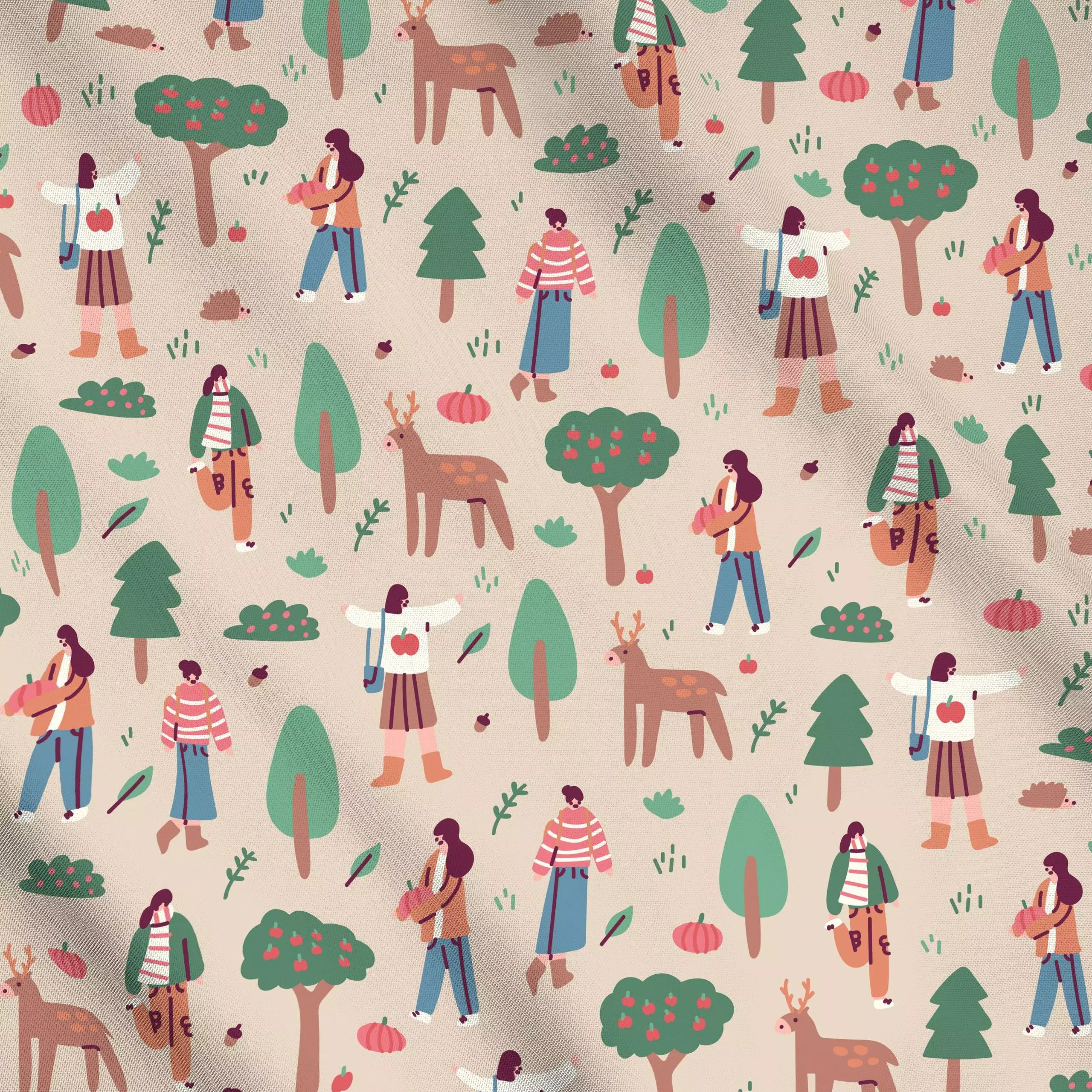 Meterware Autumnal Countryside Scenery - Natur & Landschaft - von „Sara Maese“; Natur, Tiere, Nature, animal, country, count...