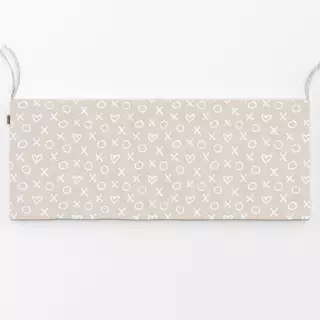 Bankauflage XO Heart 6 beige