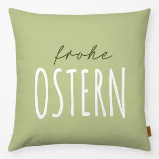 Kissen Frohe Ostern grün