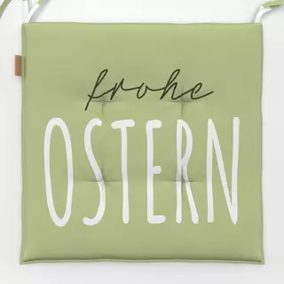 Sitzkissen Frohe Ostern grün