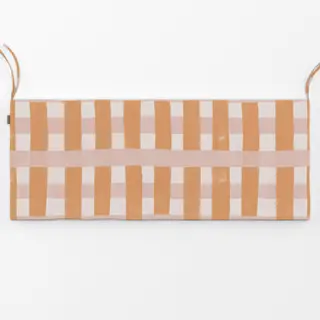 Bankauflage Orange-rosa Gingham