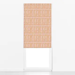 Raffrollo Orange-rosa Gingham