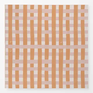 Tischdecke Orange-rosa Gingham