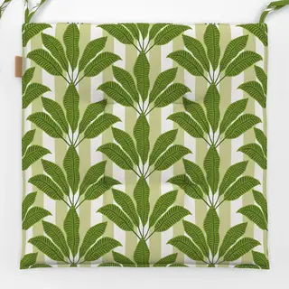 Sitzkissen palm leaves on green stripes