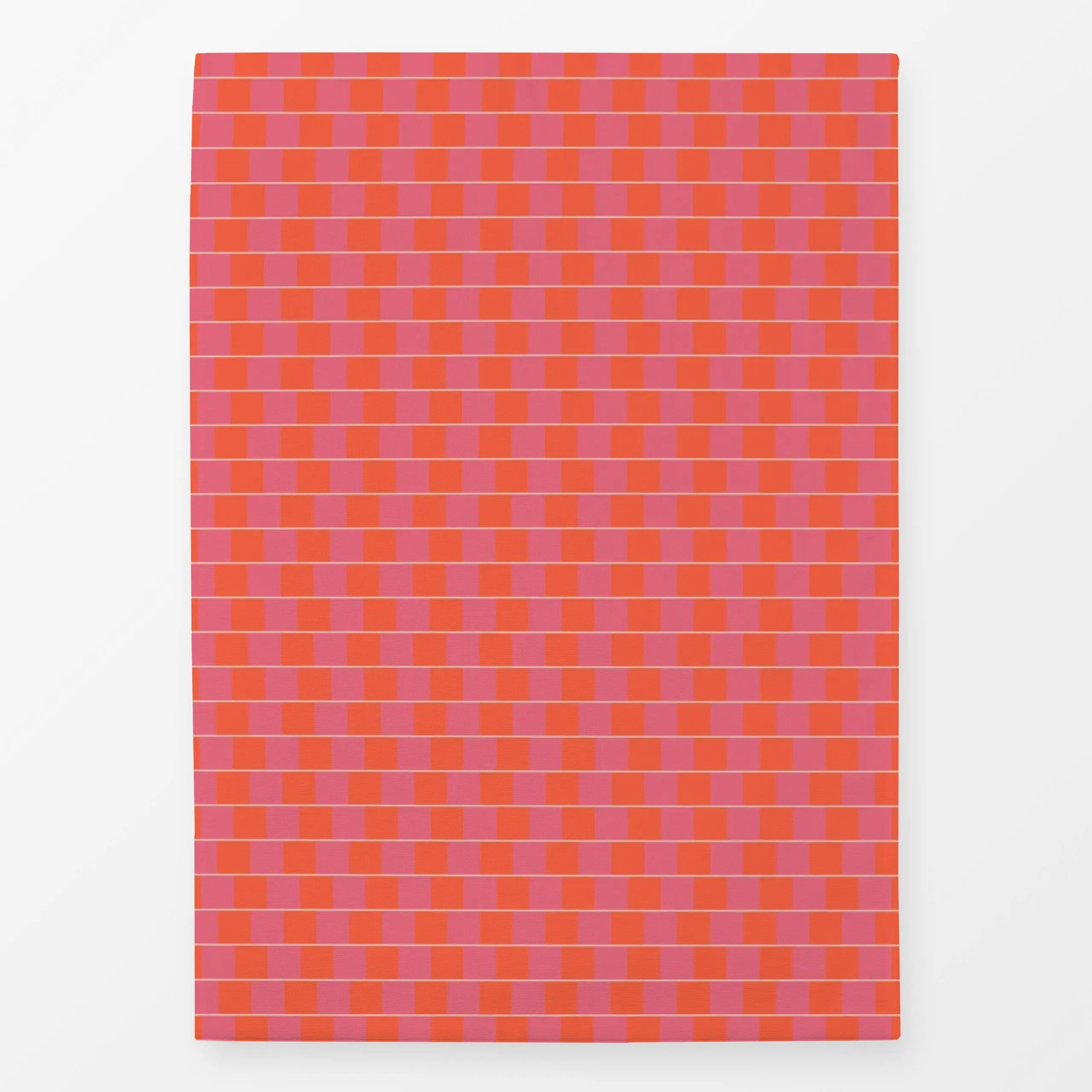 Geschirrtücher Tropical Summer Geo Pink - Sommer, Symbole & Muster - von „DEINKI"; Geometrisch, pink, rot, schlicht, kariert...