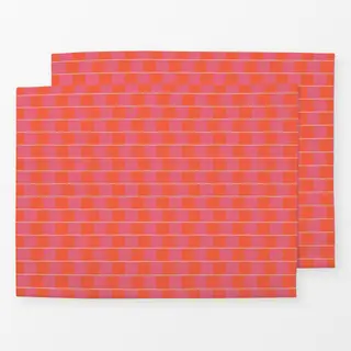 Tischset Tropical Summer Geo Pink