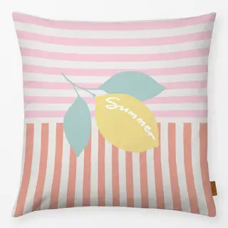 Kissen Summer Lemon gestreift